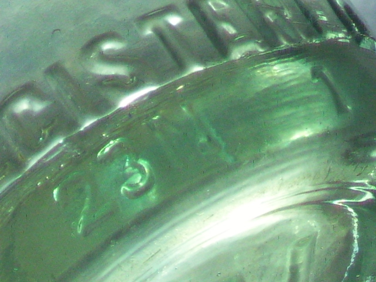 Rare blue embossed MOSSO Bottling Works 7 oz. soda bottle. Latrobe, Pa.