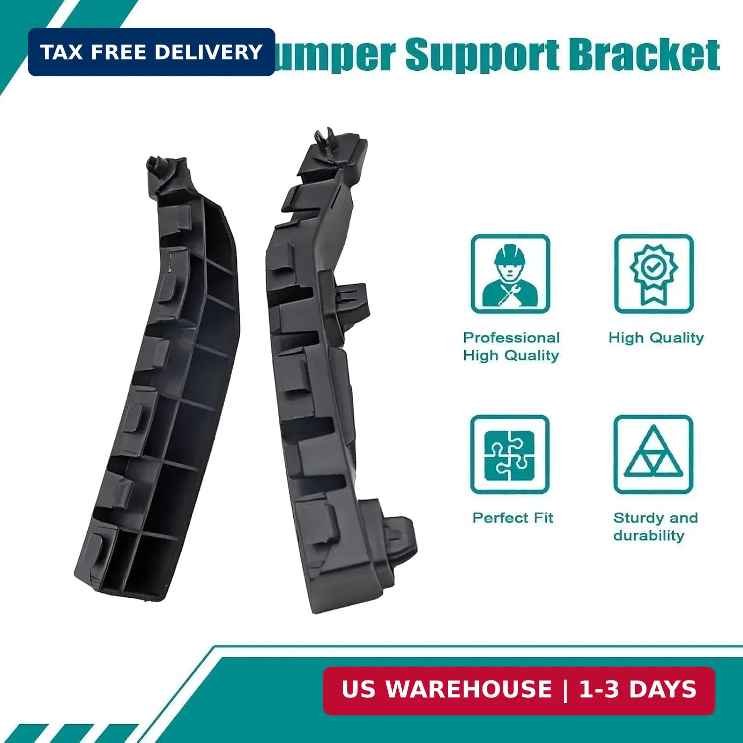 SecosAutoparts 1 Pair Front Bumper Mounting Support Bracket, 71198-TA0-A00, 7119