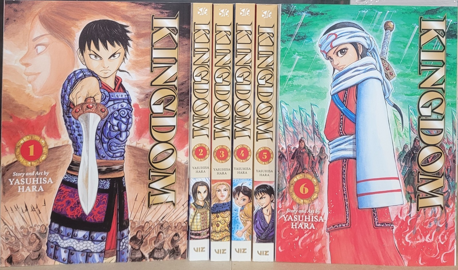 Kingdom Manga Volumes 1-6 Brand New English Authentic Viz Media Signature
