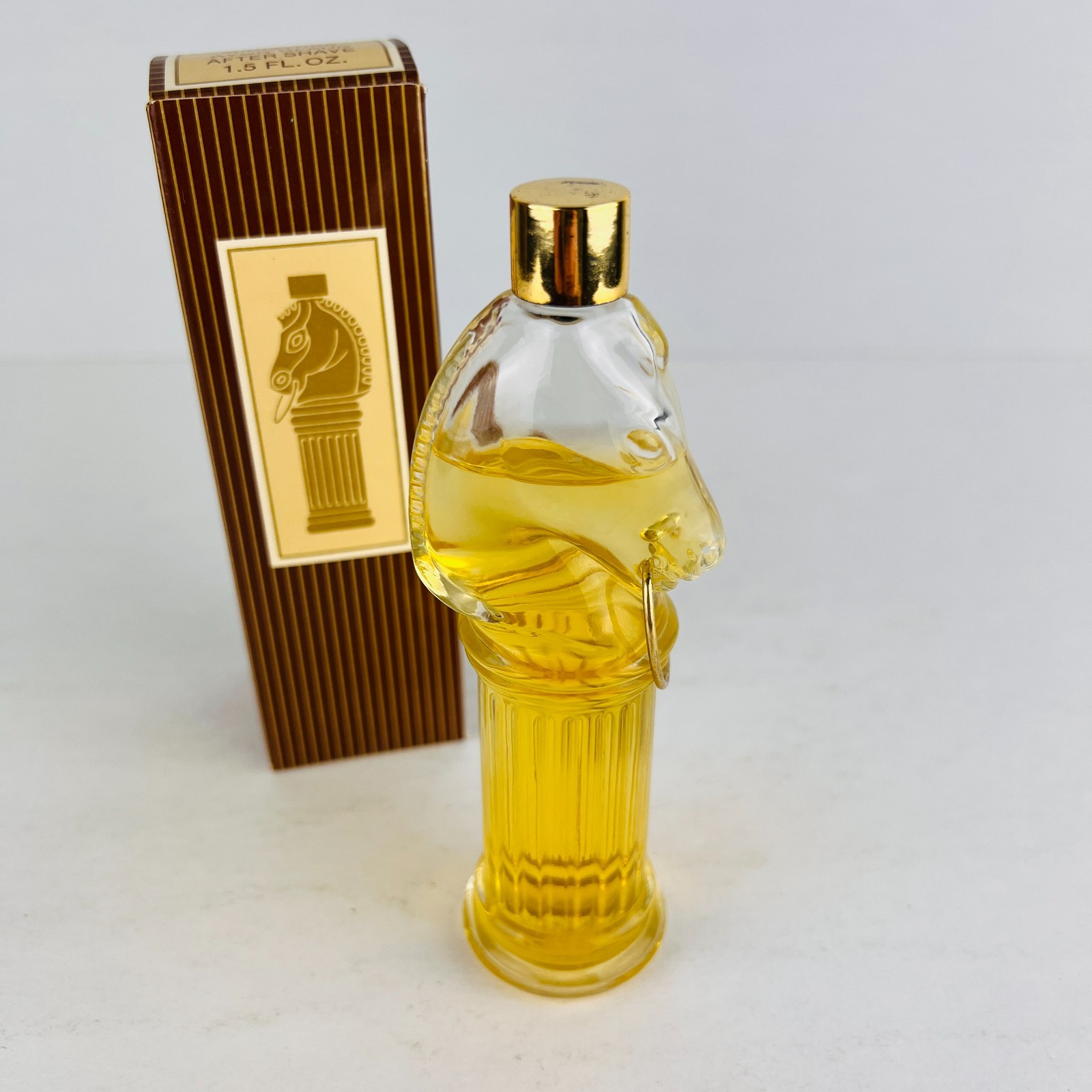 AVON Pony Post Miniature Decanter 1.5 fl oz 5.25” Vintage