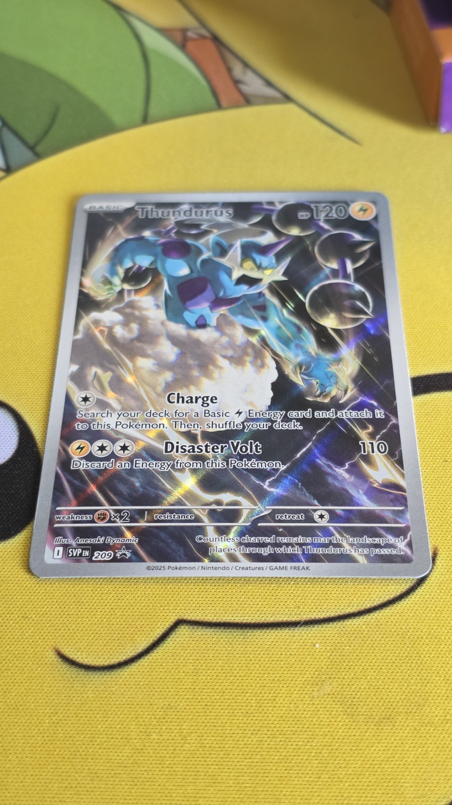 Thundurus 209 SV Scarlet Violet Promo Holo Card Near Mint Condition