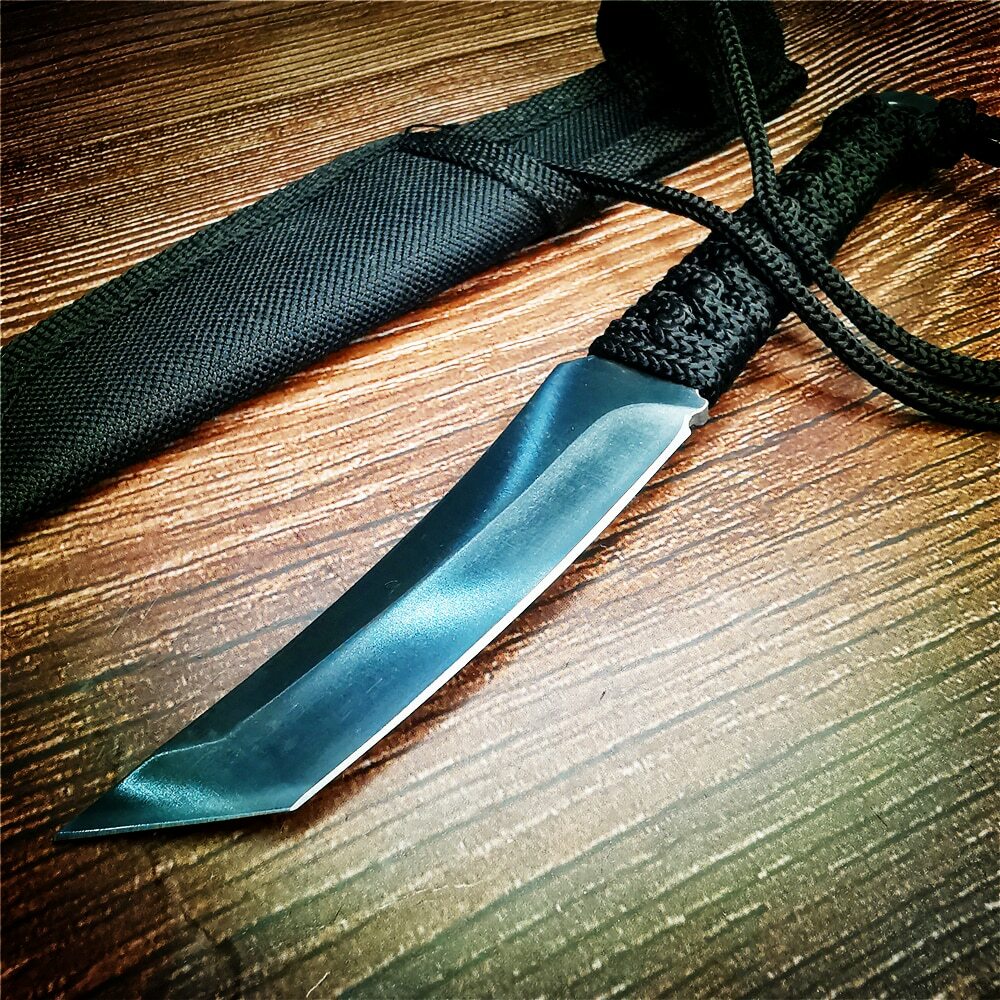 Outdoor mountaineering camping tactical hunting stainless steel hunting knife