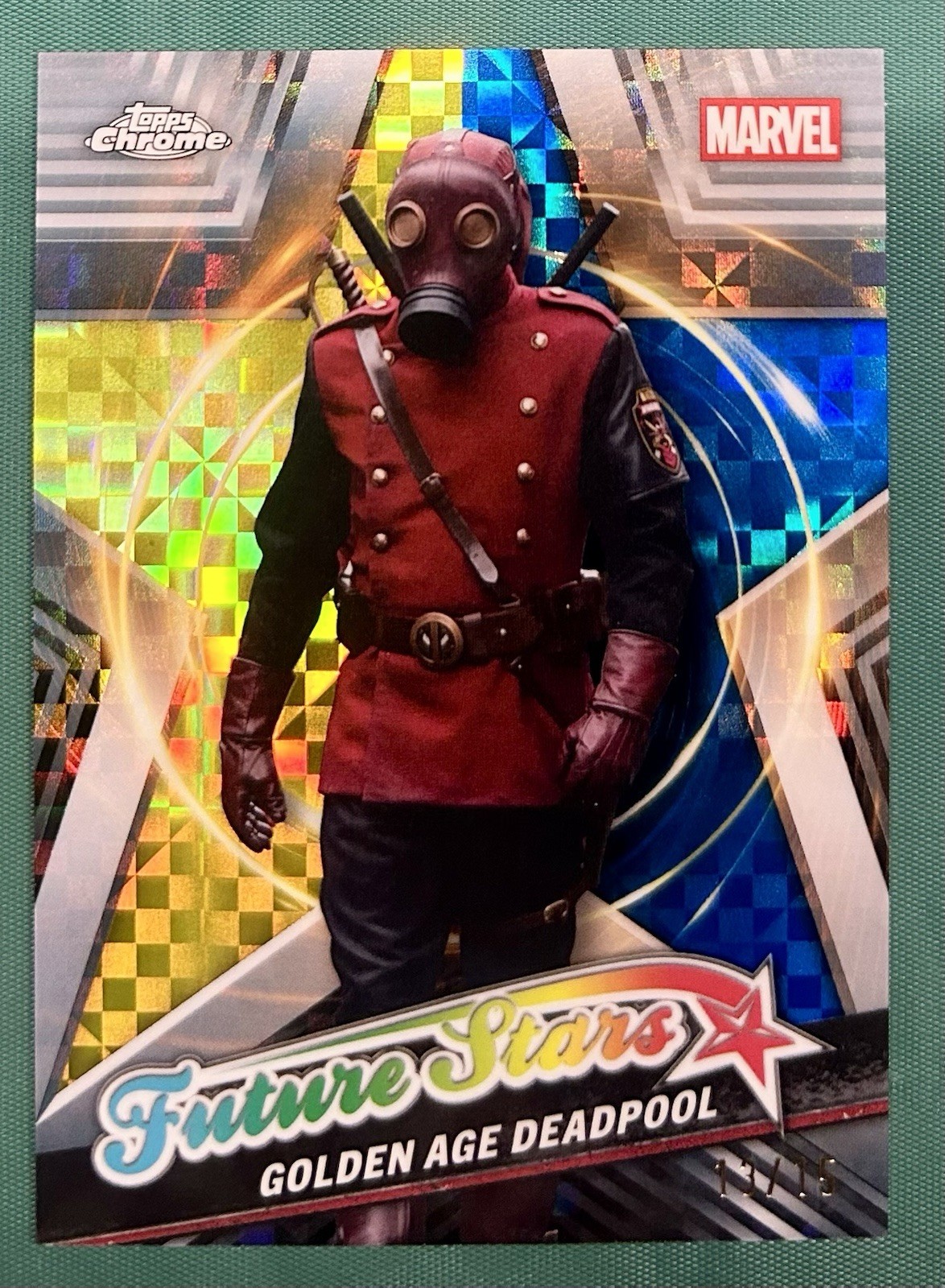2025 Topps Deadpool Chrome Wolverin Y&B Future Stars Golden Age Deadpool 13/15NM