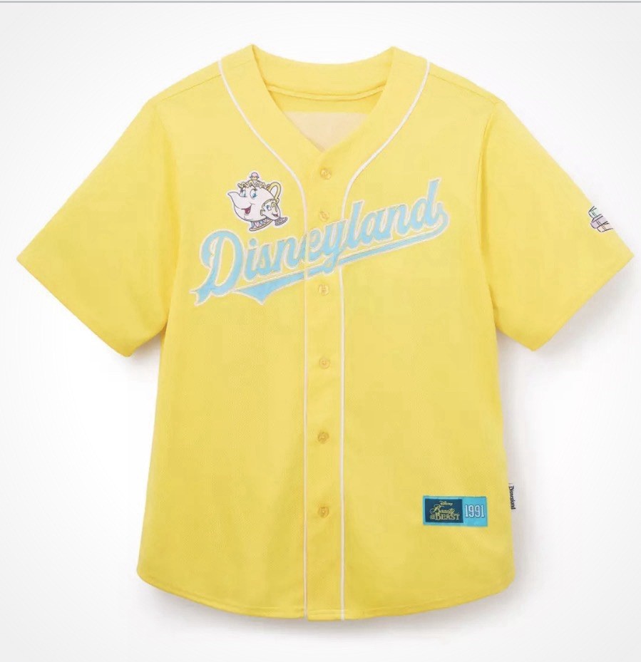 Disney Parks Disneyland Belle Baseball Jersey Adult Size 2XL New Beauty Beast