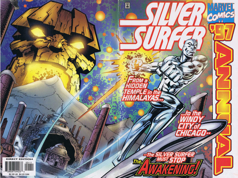 SILVER SURFER ANN 1997 ART original comic color guide DEMATTEIS SEMEIKS SCRIER
