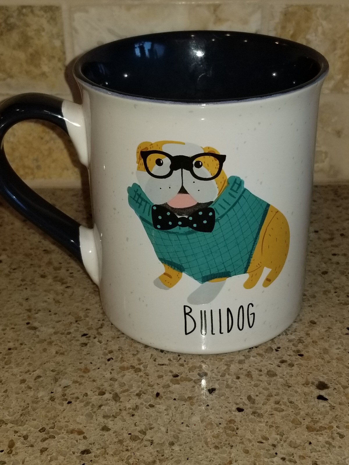 English Bulldog in Sweater Novelty Animal Coffee Mug Dishwasher Microwave Safe