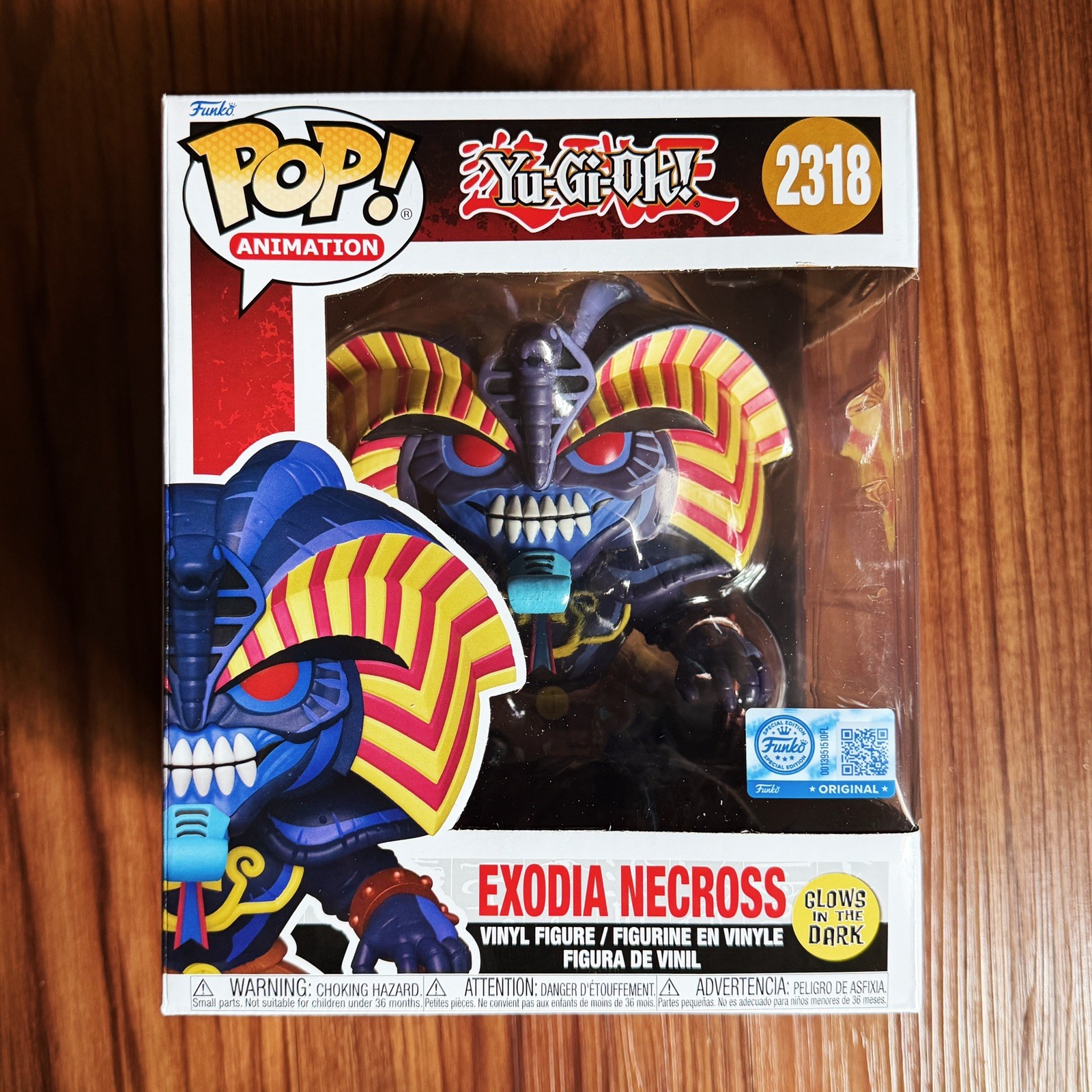 Funko Pop! Exodia Necross GLOW #2318 Yu-Gi-Oh Exclusive Vinyl