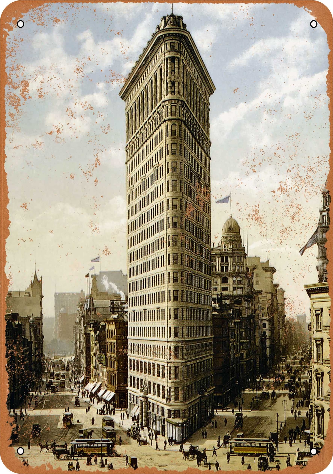 METAL SIGN – 1903 Flatiron Building New York City – Vintage Look Reproduction
