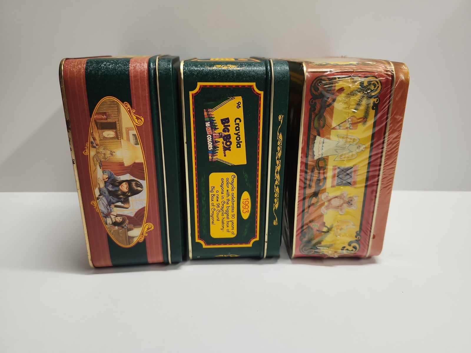 Crayola Crayons Vintage Tins & Crayons – Lot of 4 Collectors Edition Tins & More