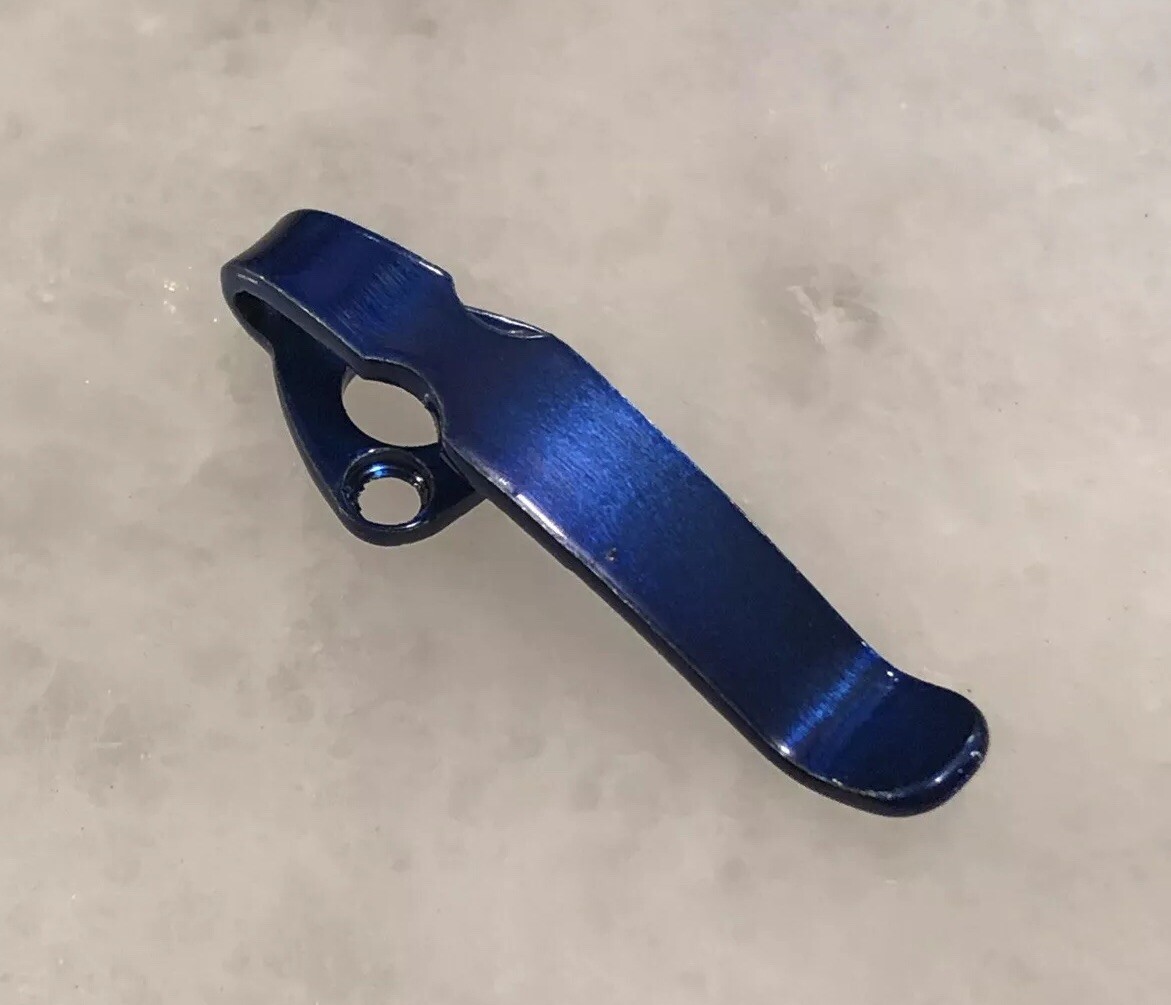 Titanium Deep Carry Clip For Spyderco Tenacious Persistence Ambitious Resilience