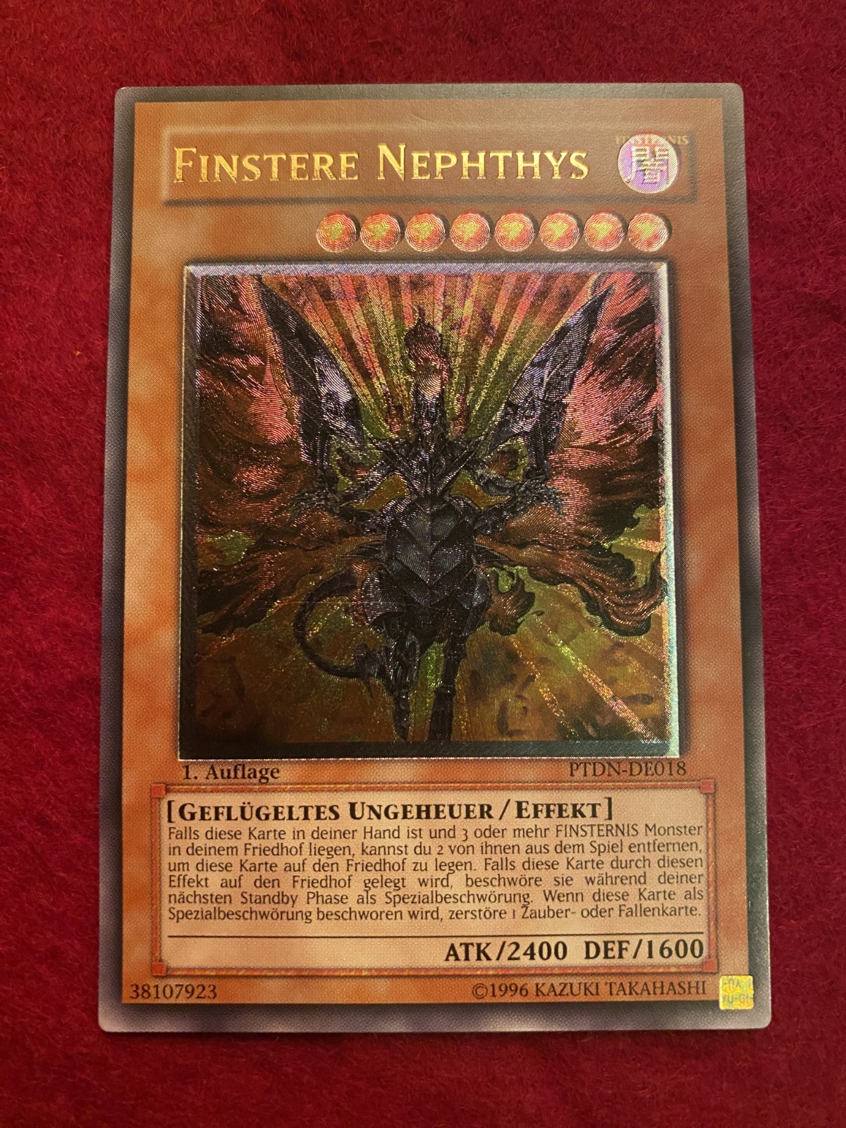 Yu-Gi-Oh! DARK NEPHTHYS, PTDN-EN018, ULTIMATE RARE, 1st Edition, COLLECTABLE