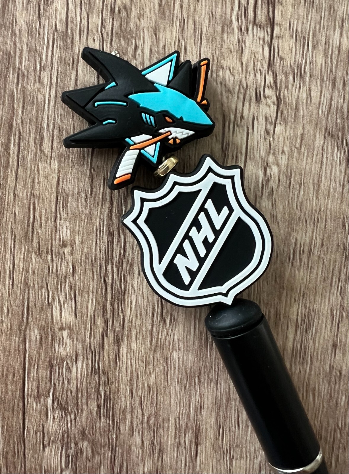 Handmade beaded pens. Hockey. Collect, gifts, gift basket filler, party