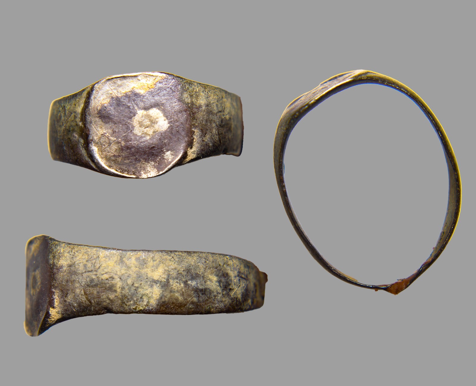 CERTIFIED Authentic Antiquity Crusader Silver Ring 1100AD Jerusalem Find Size 6