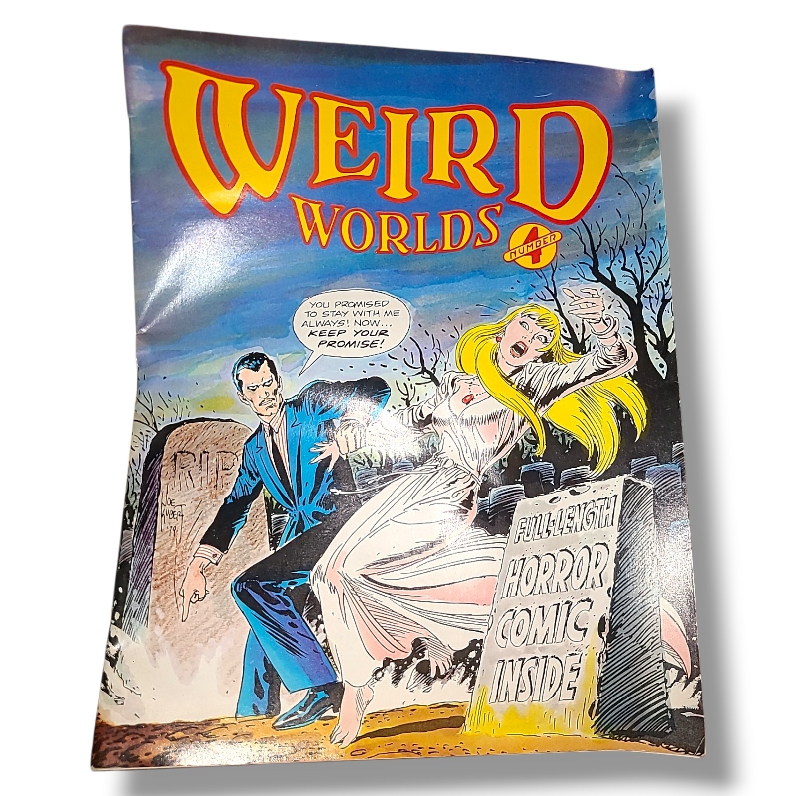 1980 Scholastic Weird Worlds #4 Welcome to Mars Poster Horror Sci-Fi Magazine