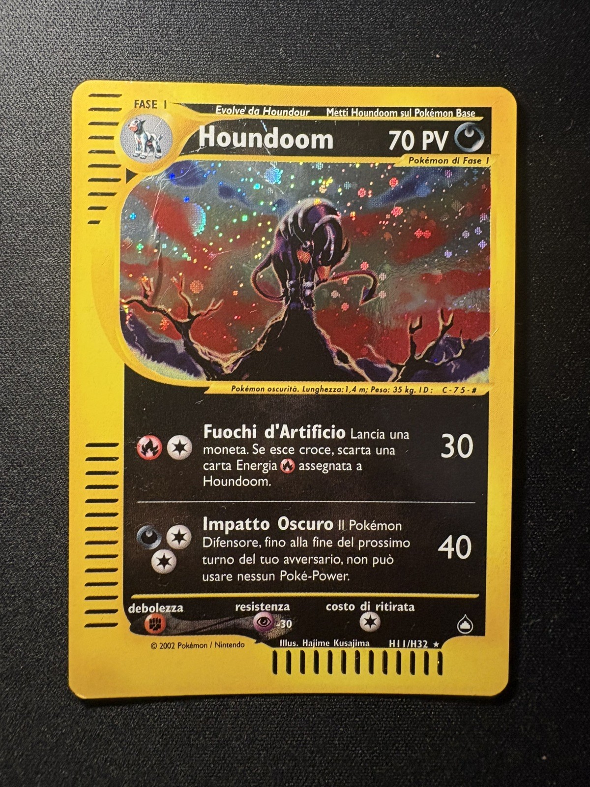 Pokemon AQUAPOLIS – #H11/H32 Houndoom – Holo – ITA