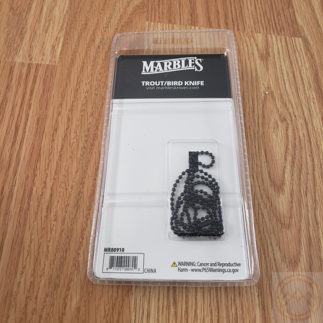 Marbles Bird And Trout Fixed Knife 2″ Blade 420HC Steel One Piece Construction