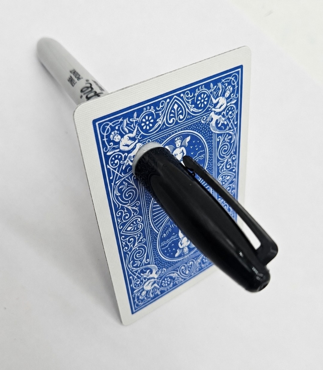 Marker Through Card Trick – Extreme Visual Magic – Easy to Perfom – Blue Edition