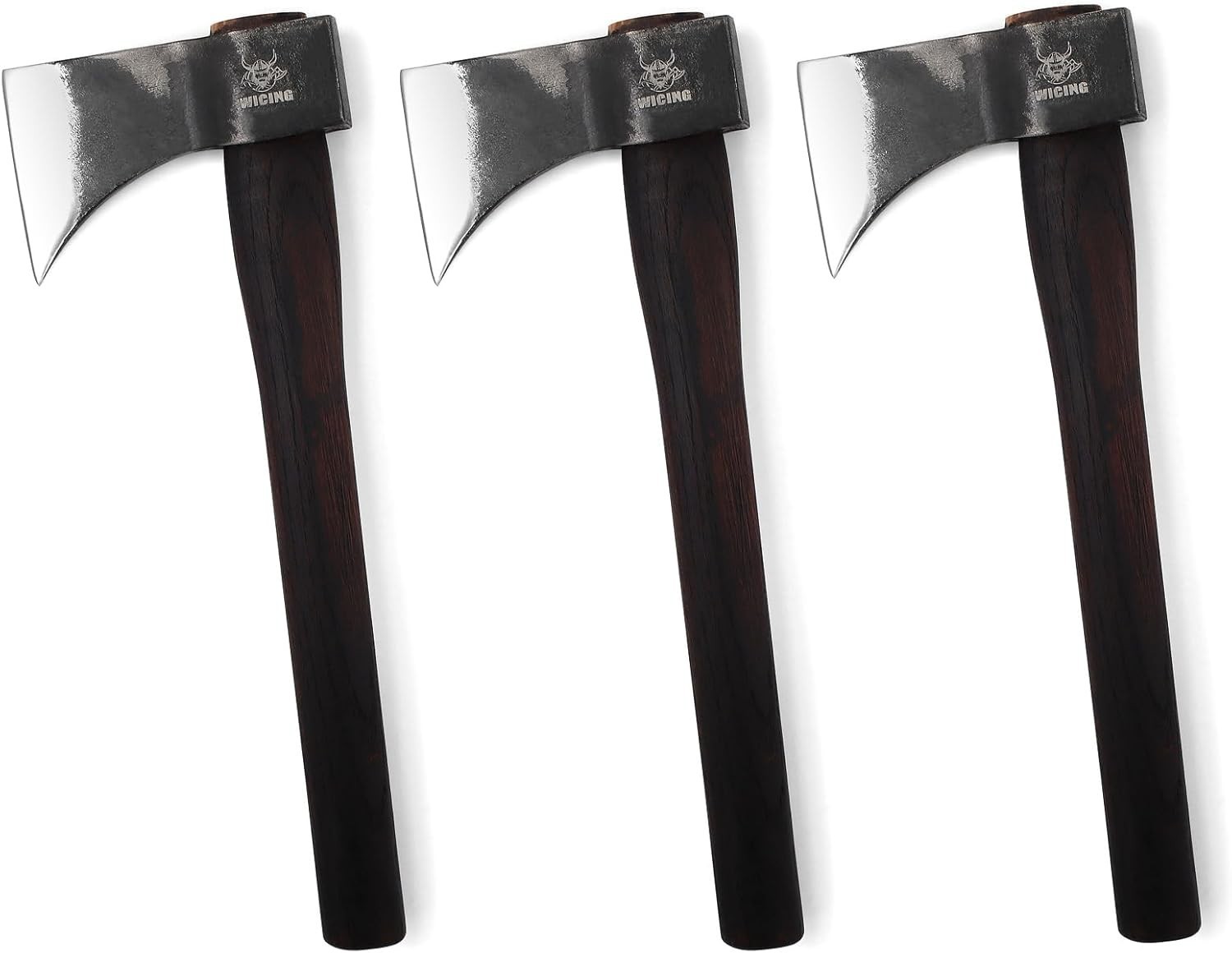 15.7″ Competition Axes, 1065 Manganese Steel Throwing Hatchet, Beech Wood Handle
