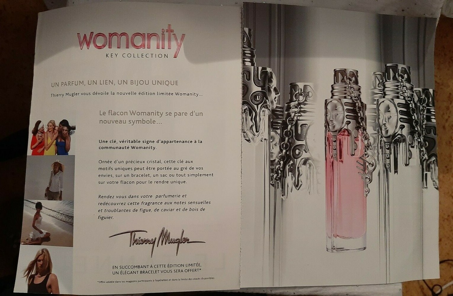 Perfume Paper Advertising. Ad T. Mugler Womanity Perfume 2011