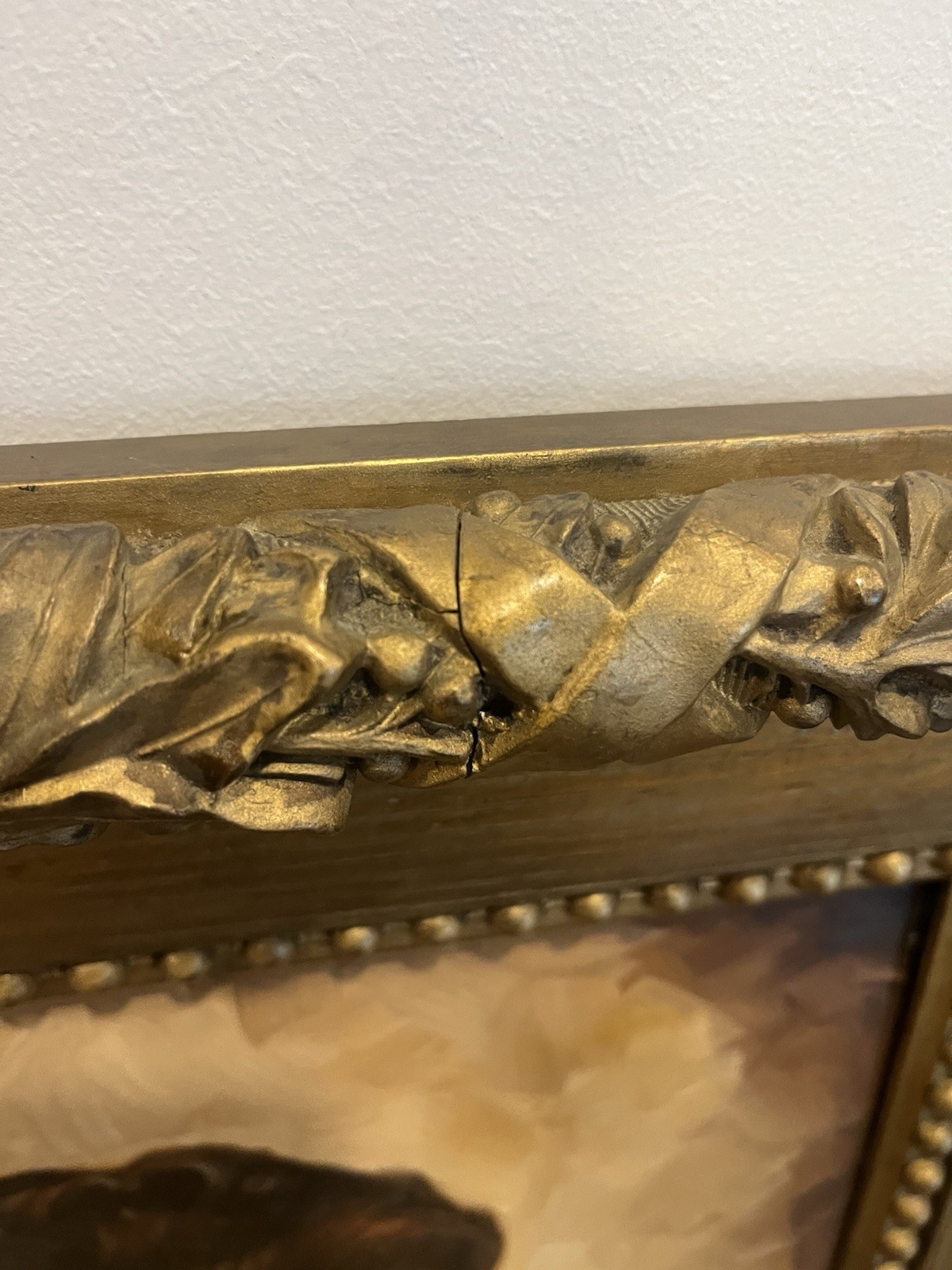 Antique Large Gold Gilt Picture Frame Gesso Victorian Rococo 31×24 16 X 22