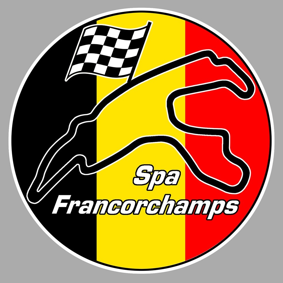 BELGIAN CIRCUIT STICKER SPA FRANCORCHAMPS GRAND PRIX FORMULA 1 BELGIUM SA193