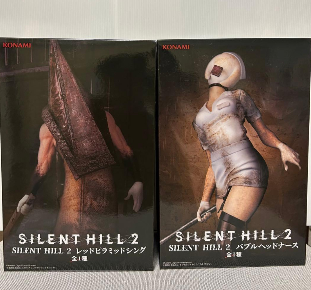 SILENT HILL 2 Red Pyramid Thing & Bubble Head Nurse Figure Set Konami Japan New