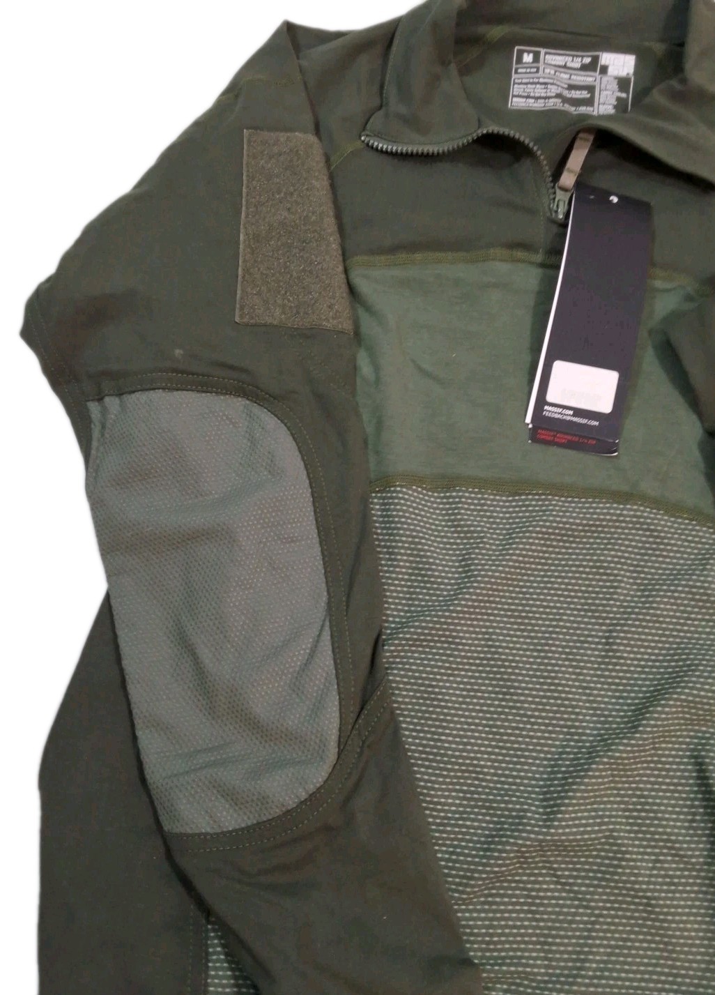 Massif Advanced 1/4 Zip Combat Shirt OCP Flame Resistant Size Medium Green