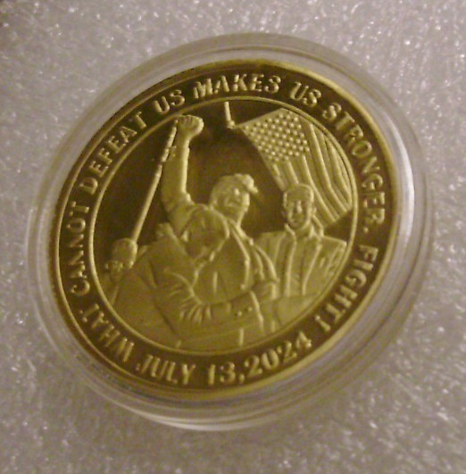 2024 TRUMP Fight Survivor 1st ASSASSINATION ATTEMPT 7/13/2024 COIN NEW
