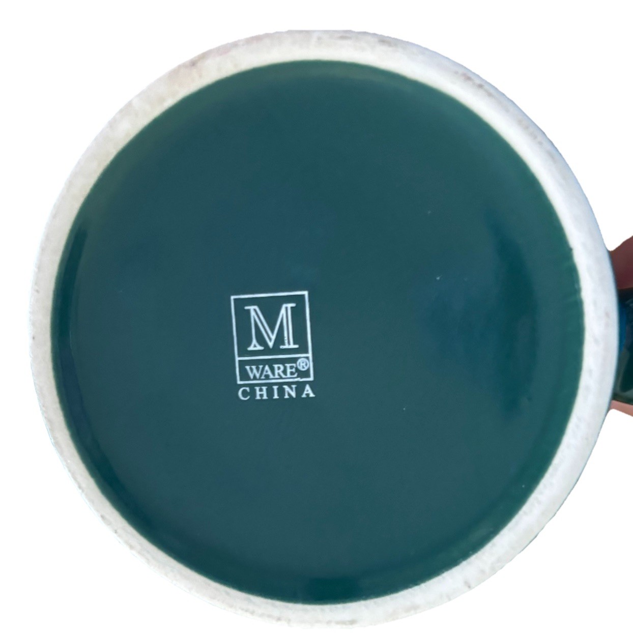 YMCA Green White Black Ceramic Camp Mug Cup Chunky Unique Color Y Logo Coffee