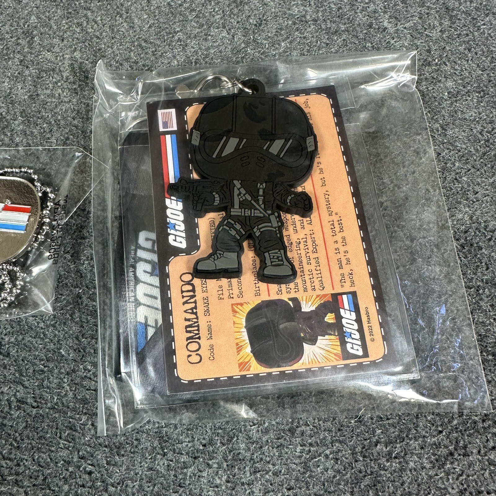 Funko POP GI Joe Commander Snake Eyes Exclusive Lanyard and Dog Tag – Sealed