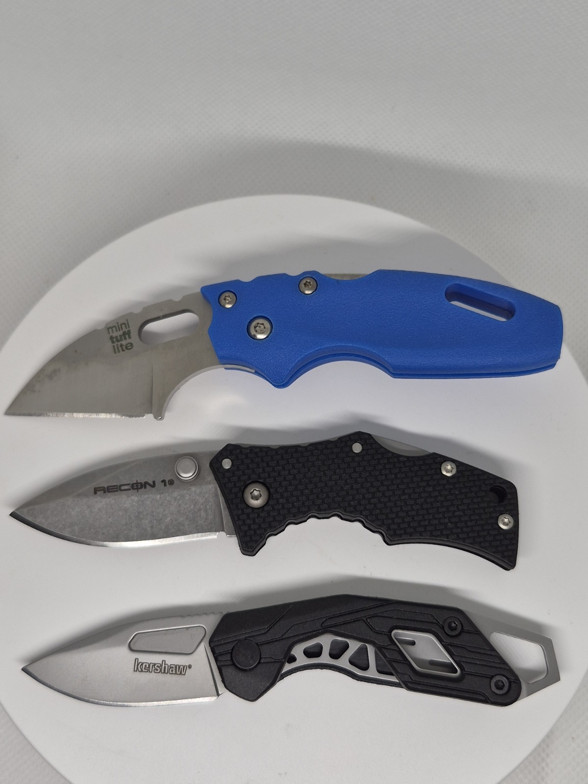 Lot Of 3 Small But Mighty Knives Kershaw Cold SteelSteel Tuff Lite Micro Recon 1