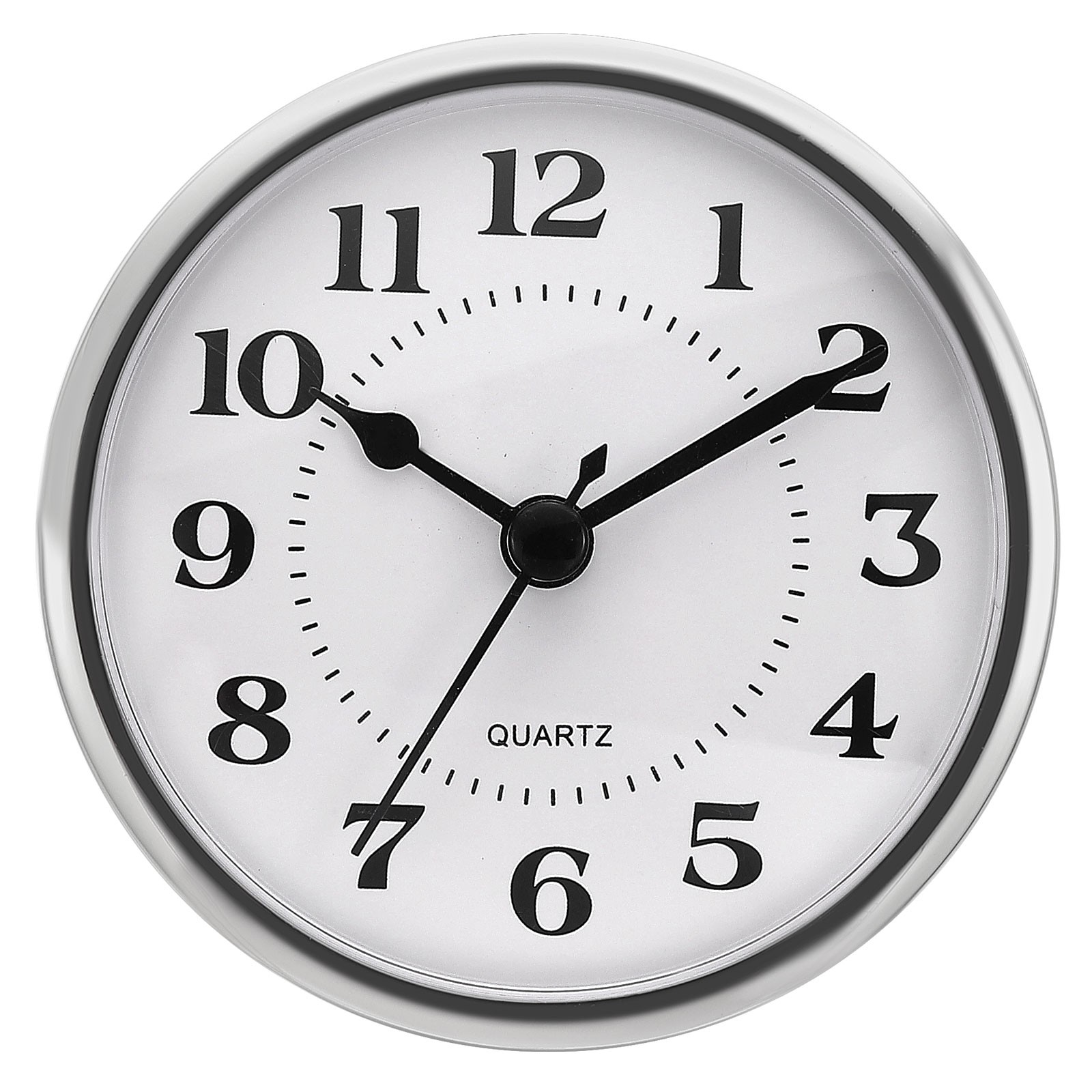 3.5″ 90mm Quartz Arabic Clock Insert, Fit 78mm/3.1″, Silver/White, Style 4