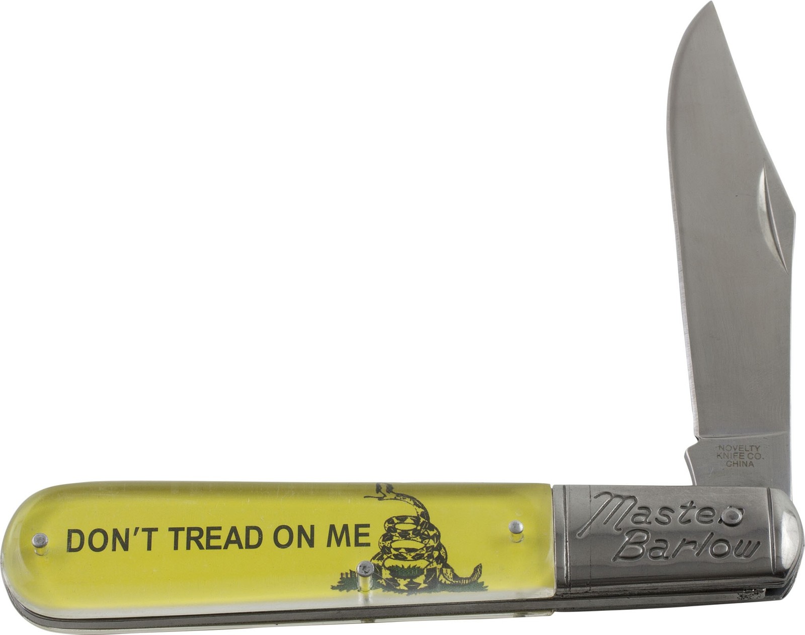 Don’t Tread on Me Snake Large Master Barlow Pocket Knife 5″ Closed