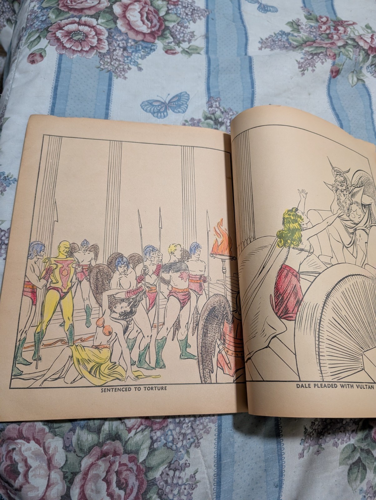 FLASH GORDON PAINT BOOK 1936 WHITMAN MING THE MERCILESS G