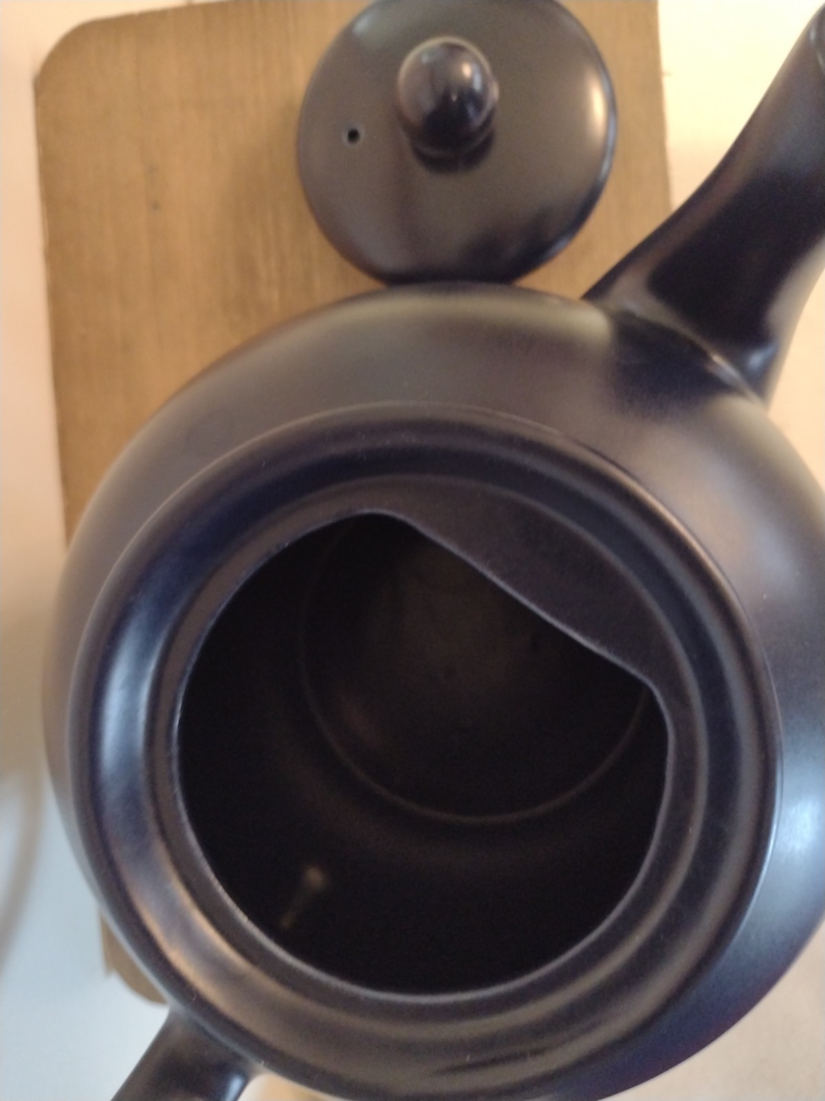 Vintage Pristine England Matte Dark Blue 6 Cup Traditional Teapot