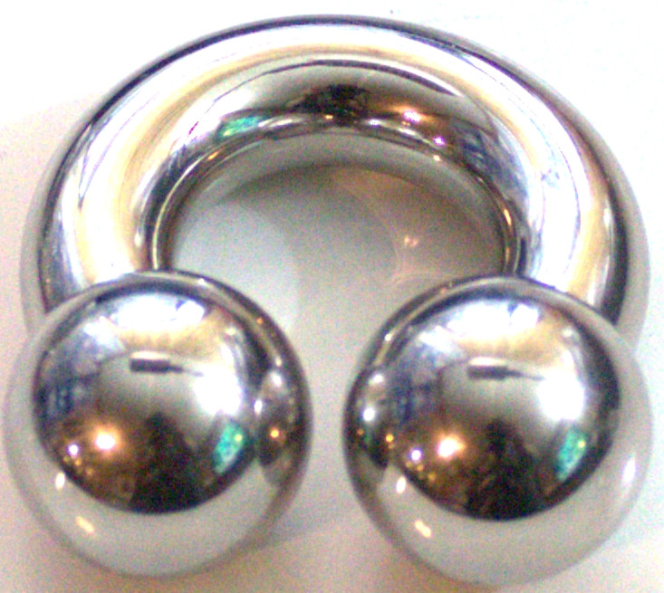 00g 3/4 inch Monster 19mm ball Prince Albert PA Ring Sutgical Steel 316L Frenum