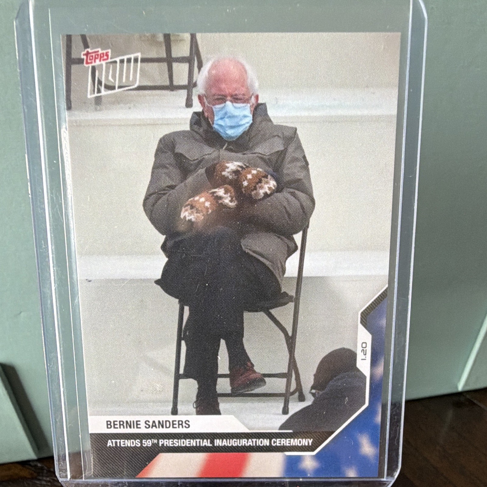 Topps 2021 Topps Now Bernie Sanders #21 Inauguration Day Non-Sport Card