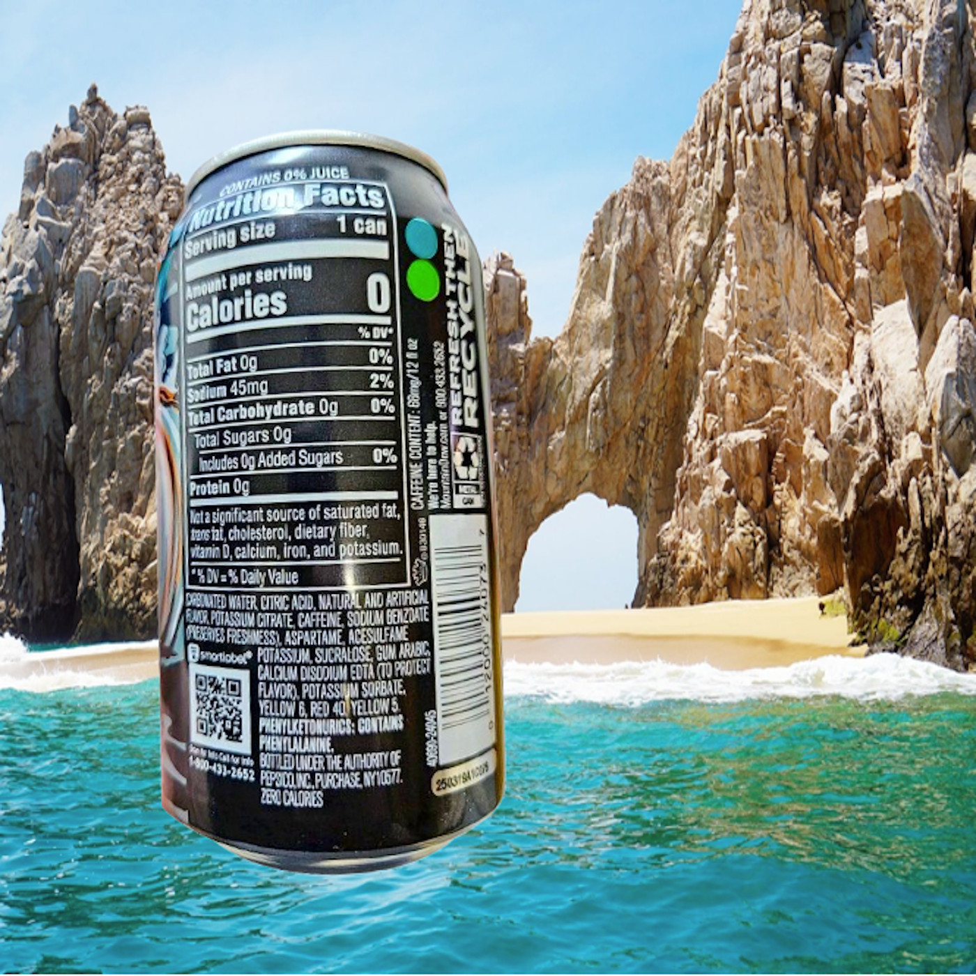Mountain🗻Dew® just released Limited Edition Zero Sugar🌴Baja🌊Cabo🍊Citrus 12oz
