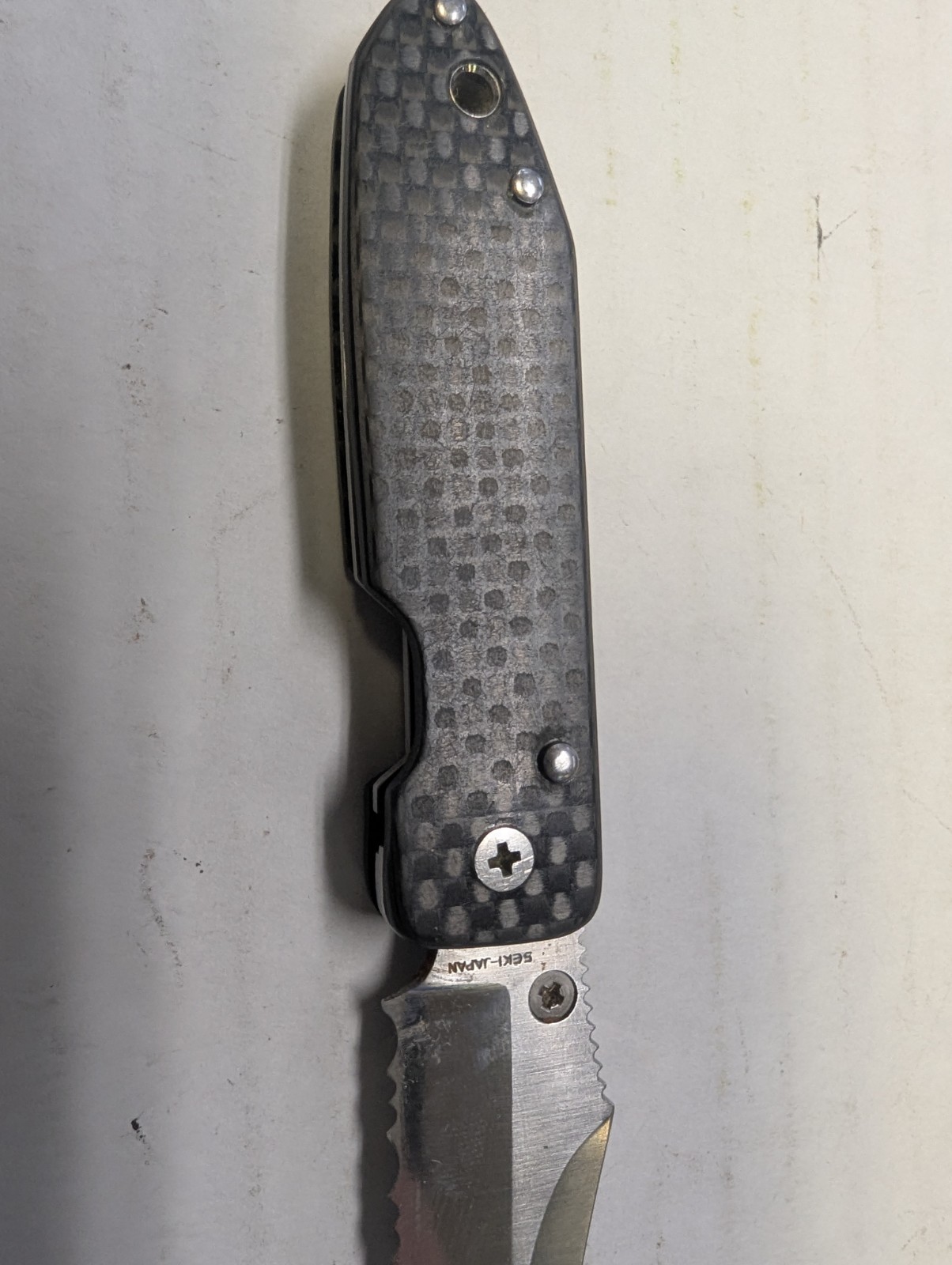 RARE Original SOG MJ46 Mini JetEdge Folder Carbon Fiber ATS-34