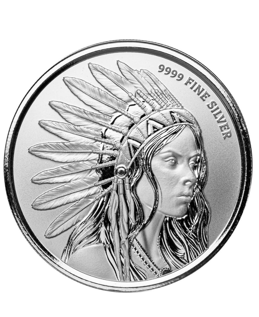 🔥1 oz Silver Round Buffalo Girl .999 Silver Bullion Round🔥