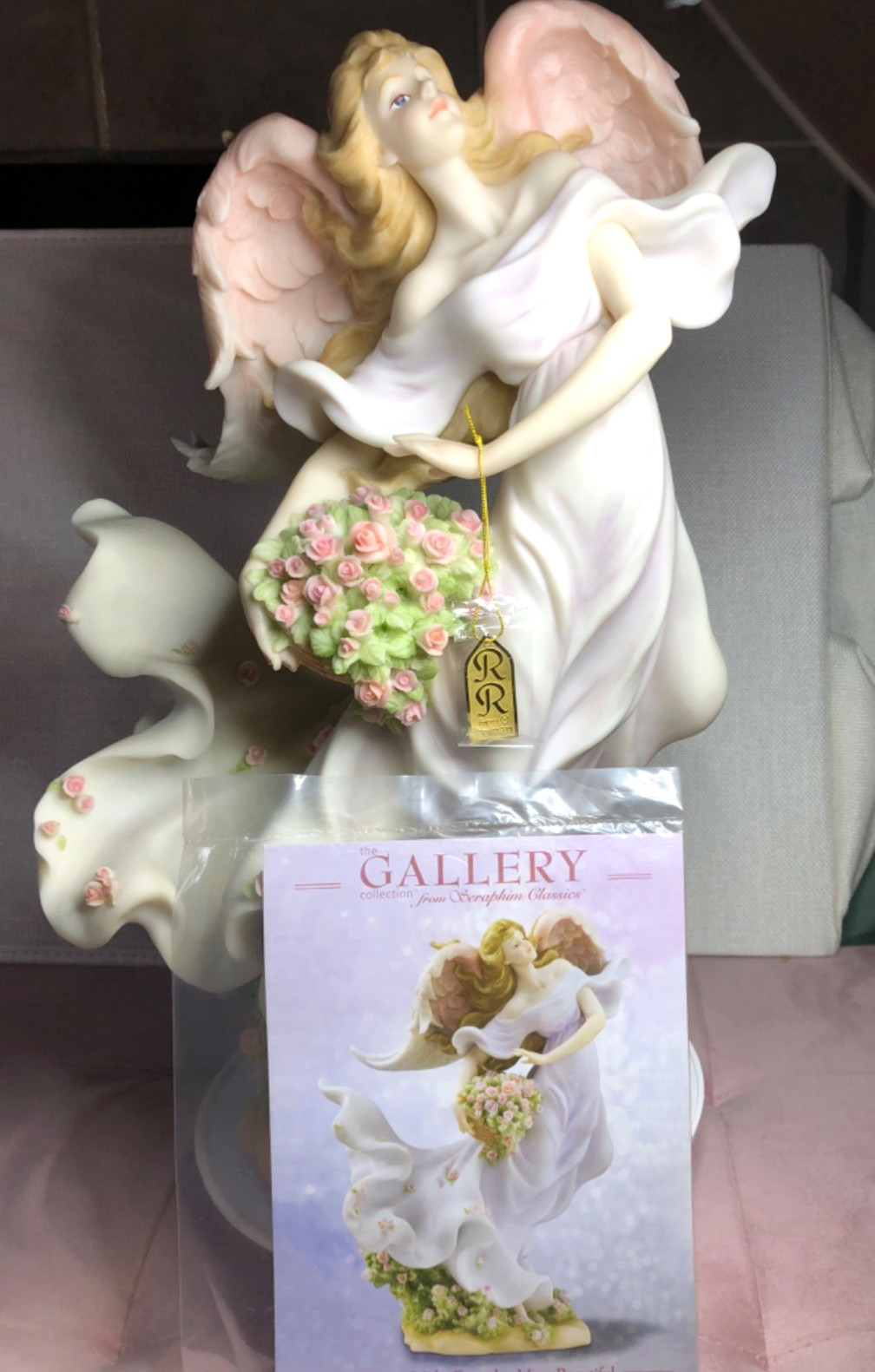 Seraphim Classics Roman Rare Sign New Flowers Make Everyday More Beautiful 67578