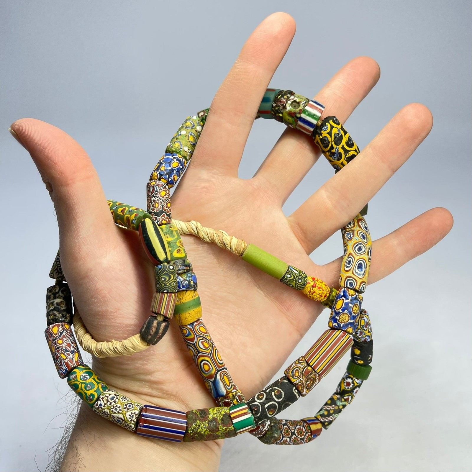 Millefiori Venetian Mixed Trade Beads 35 inch