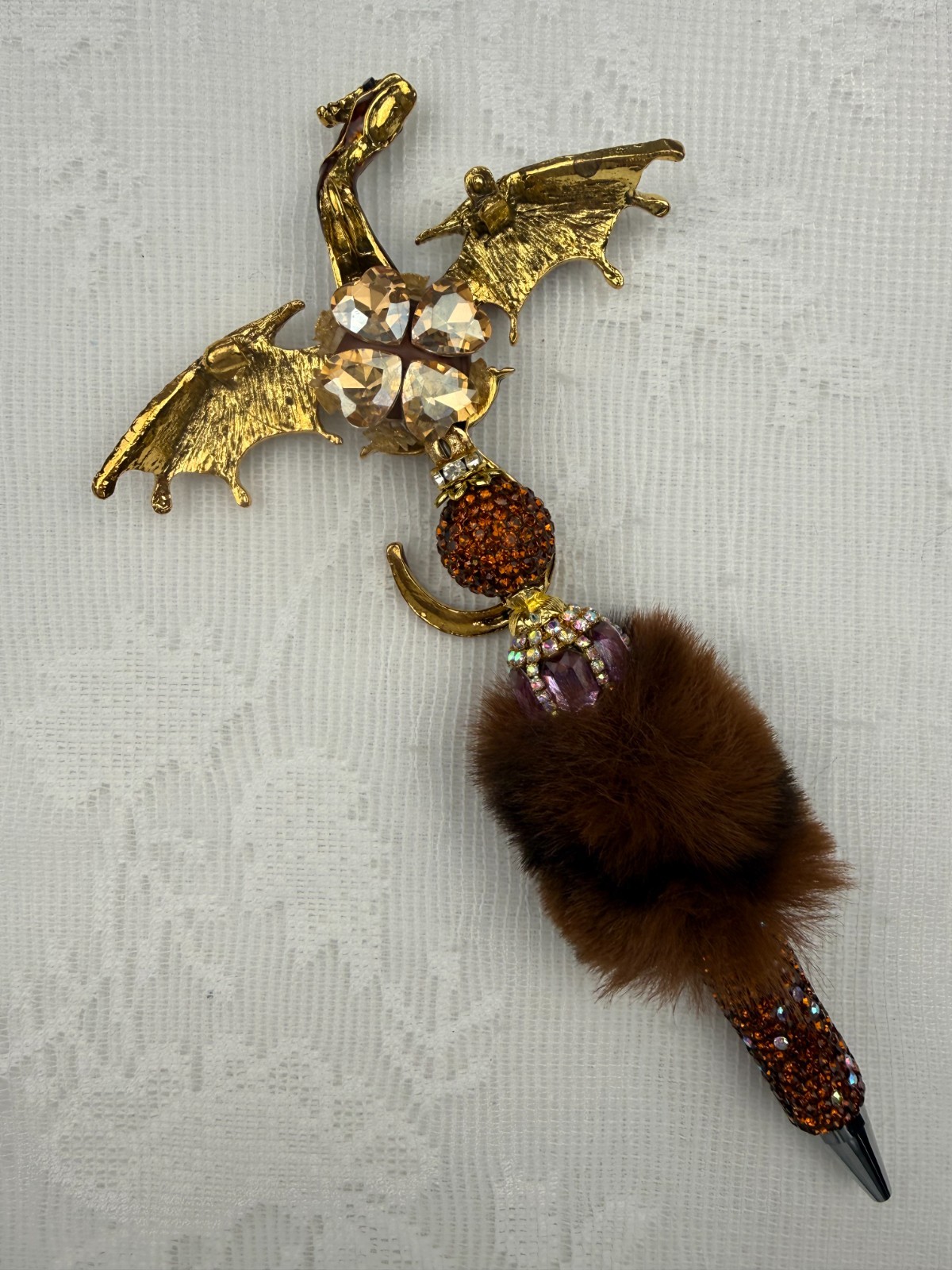 Custom beaded pens!! Luxury Dragons. Gift.Basket filler. Journal. Collect!