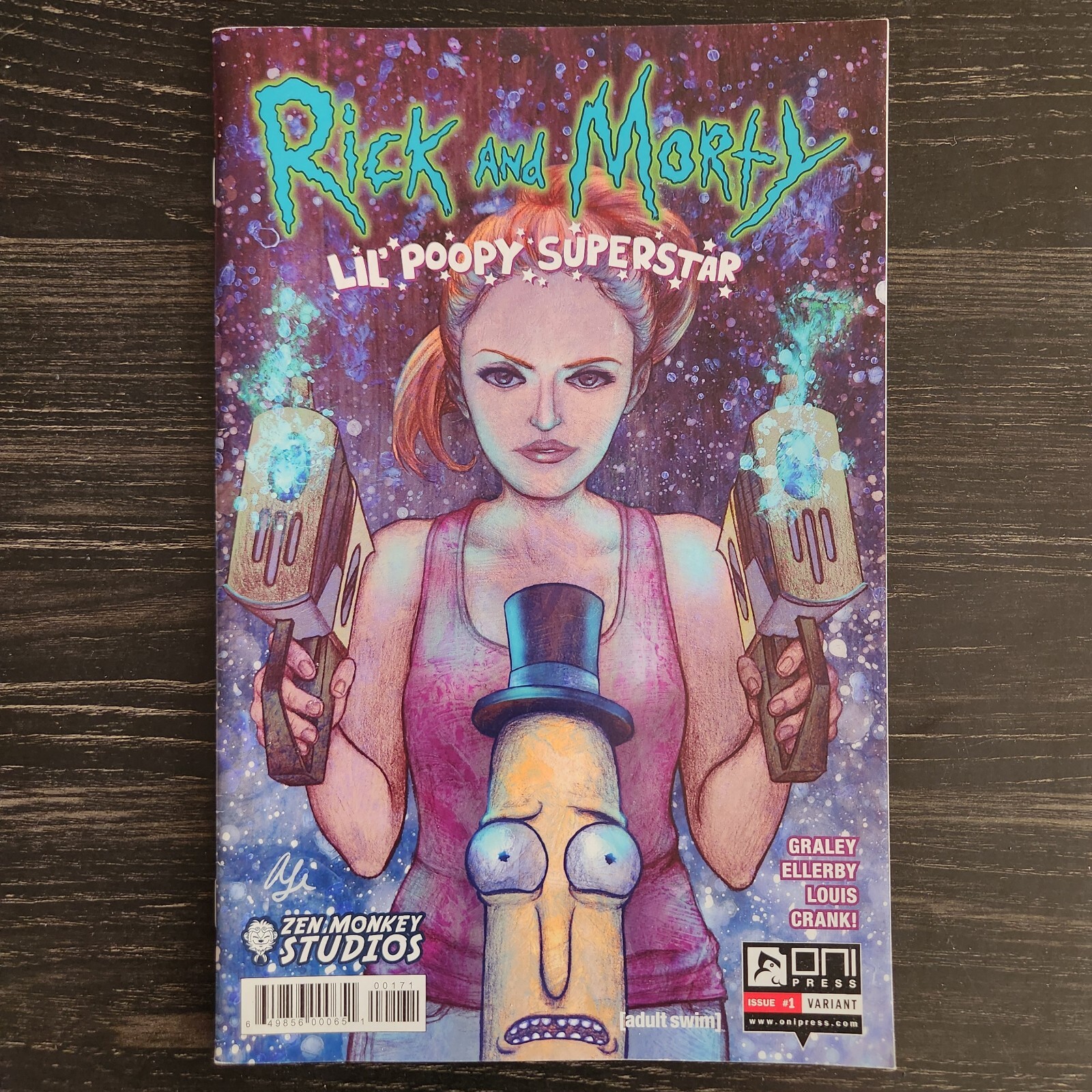 Rick And Morty Lil Poopy Superstar #1 Zen Monkey Variant Alice Li