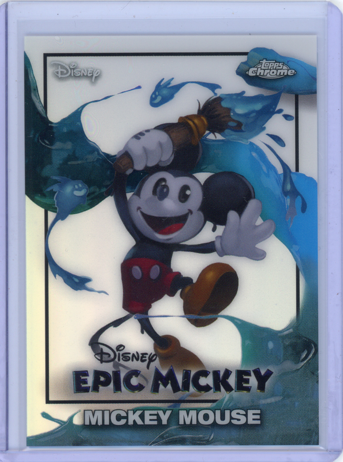 Mickey Mouse 2026 Topps Disney Neon Epic Mickey Refractor #EM-1