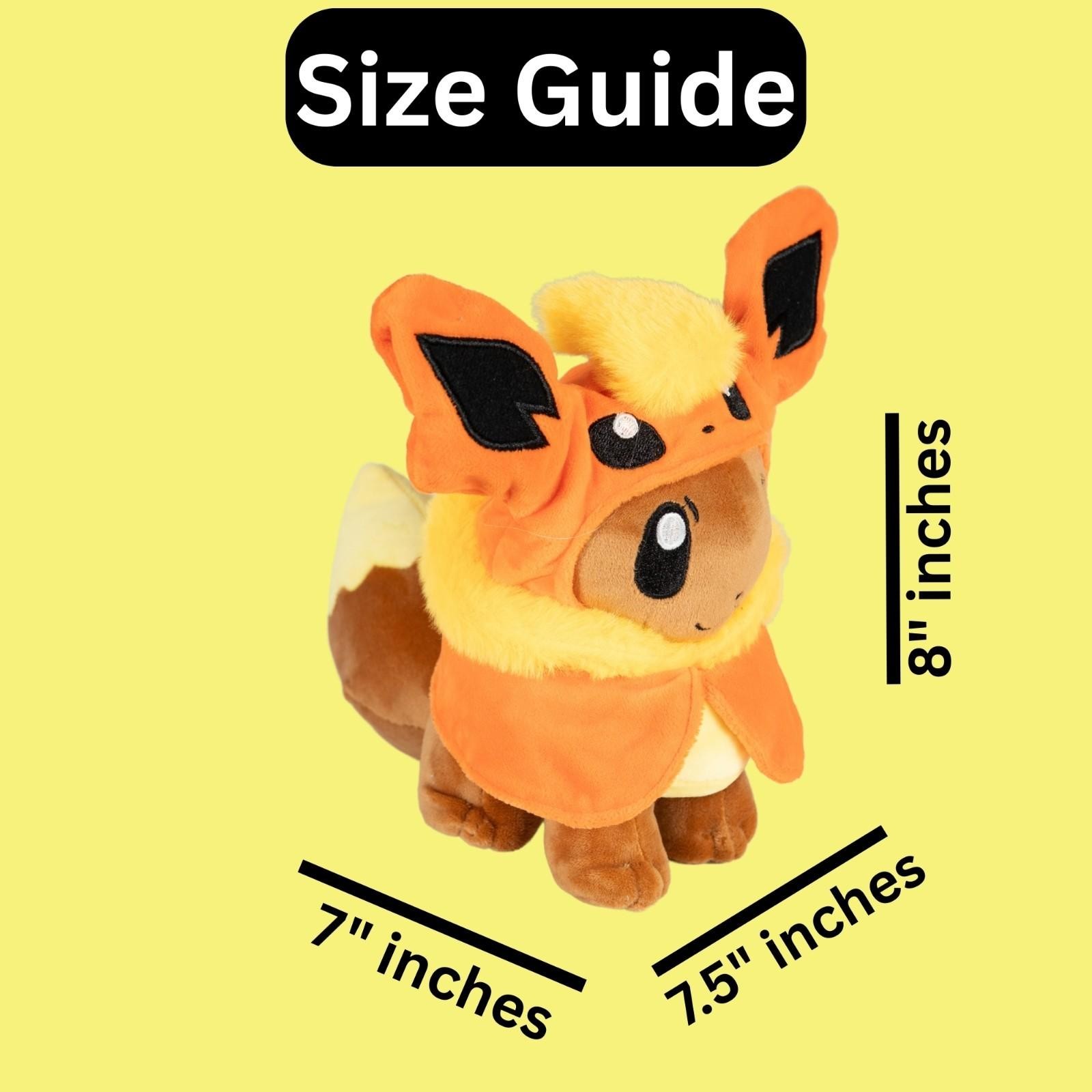 Pokemon Eevee Cosplay Poncho Plush Bundle 8pcs Eeveelution Plush Toys Set