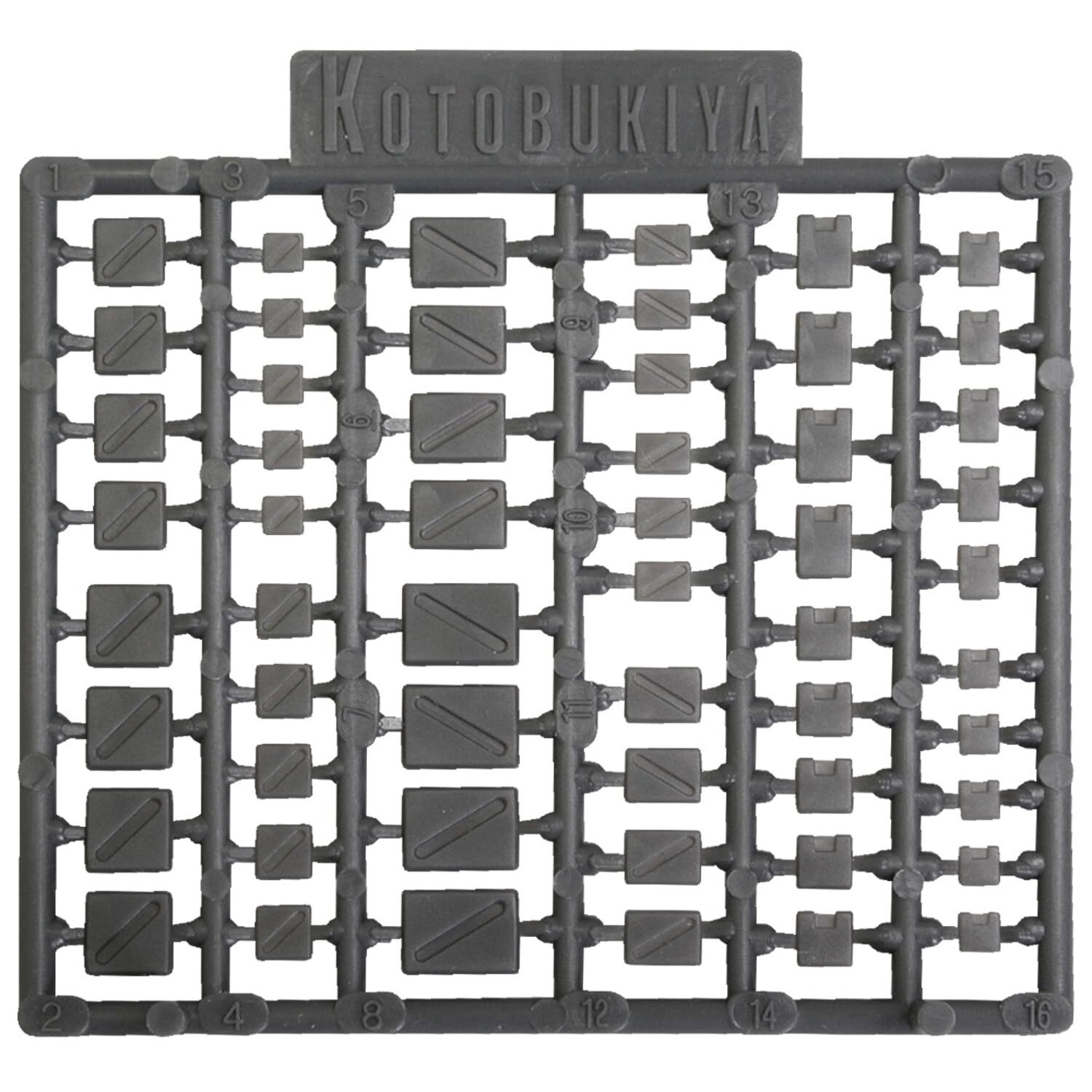 M.S.G Modeling Support Goods Plastic Unit P124 Square Mold