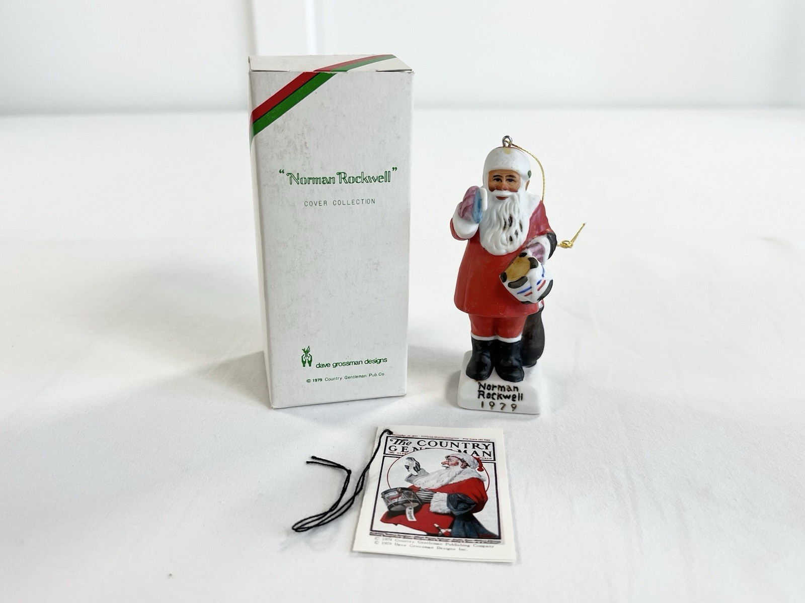 Vintage 1979 Norman Rockwell Santa Drum For Tommy Christmas Ornament Grossman 2