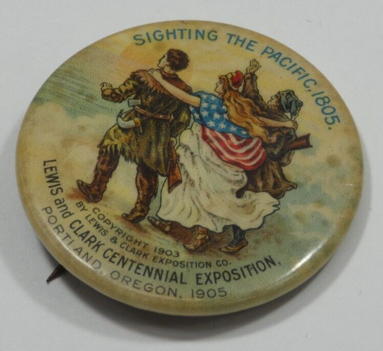 1905 Lewis & Clark Centennial Exposition Pin The Whitehead & Hoag Co.