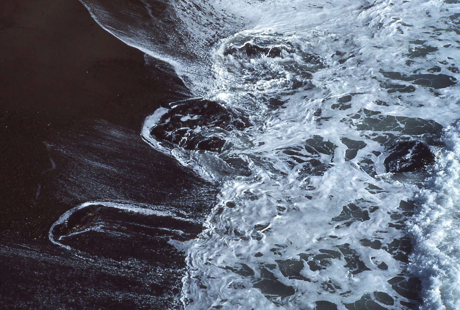 35 MM Color Slides Pro Photo Ocean Seascape Beach Water Sand 1984 #17